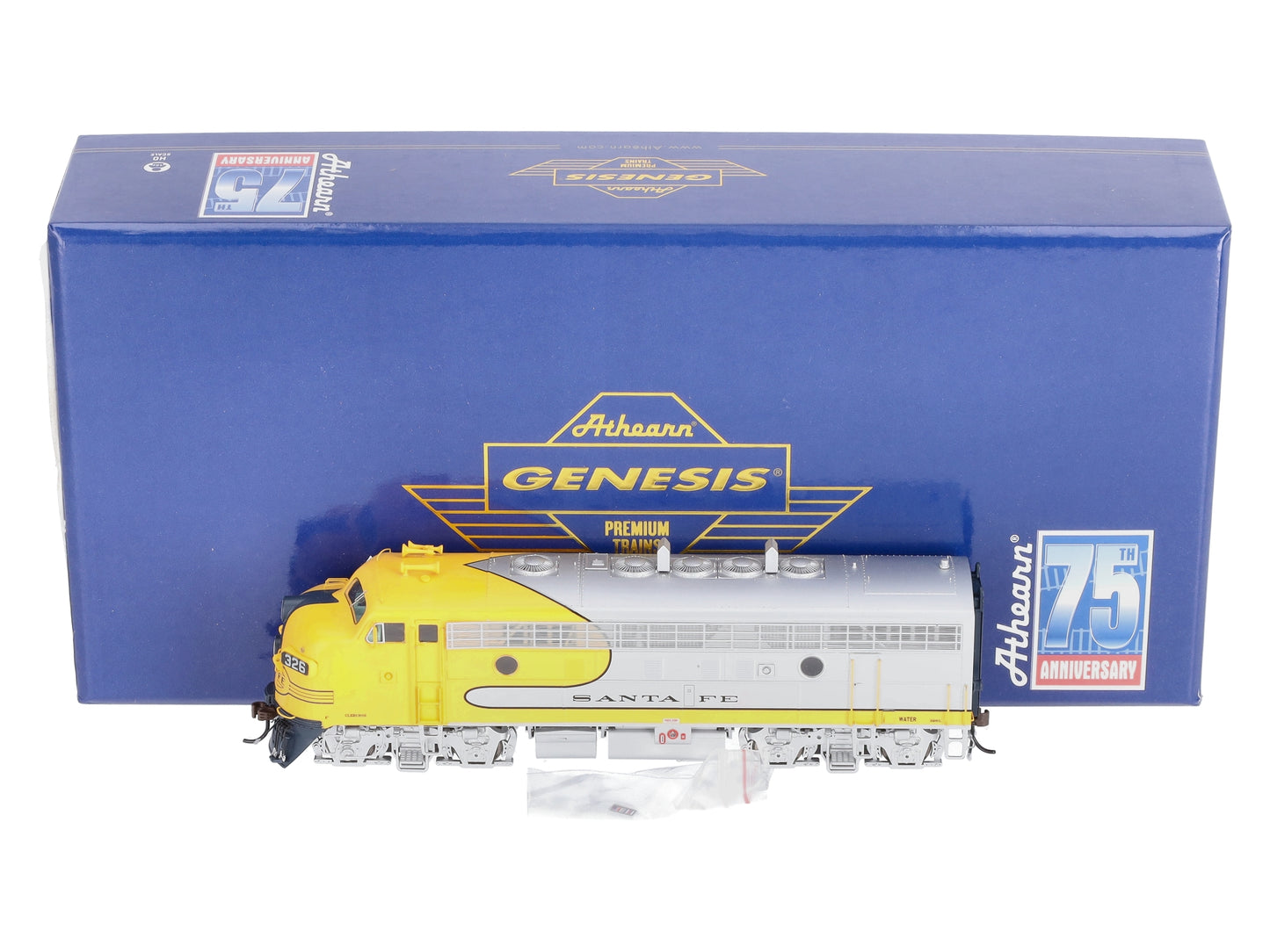 Athearn G19546 HO Scale Santa Fe/Dual Service F7A Diesel Locomotive w/DCC #326L