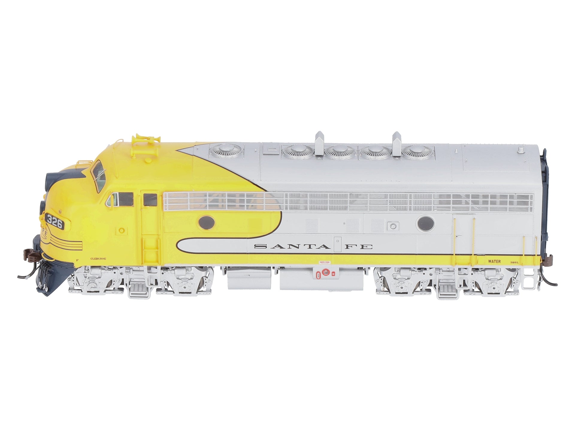Athearn G19546 HO Scale Santa Fe/Dual Service F7A Diesel Locomotive w/DCC #326L