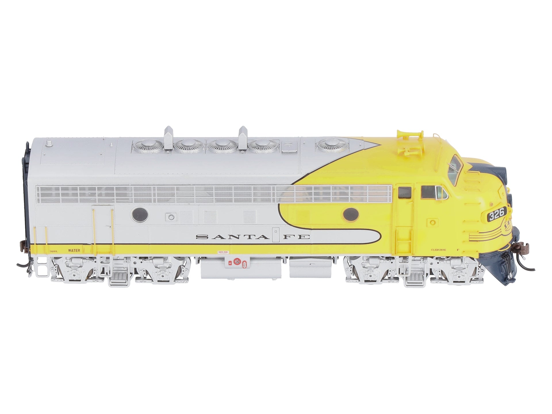 Athearn G19546 HO Scale Santa Fe/Dual Service F7A Diesel Locomotive w/DCC #326L