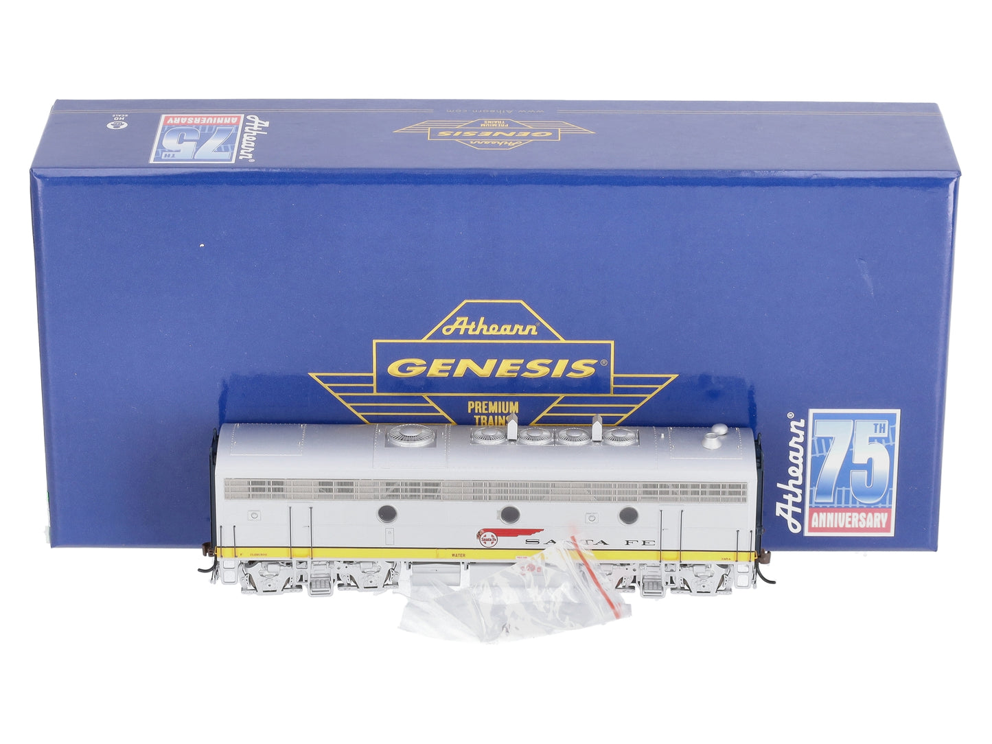 Athearn G19547 HO Scale Santa Fe/Dual Service F7B Diesel Locomotive w/DCC #345A