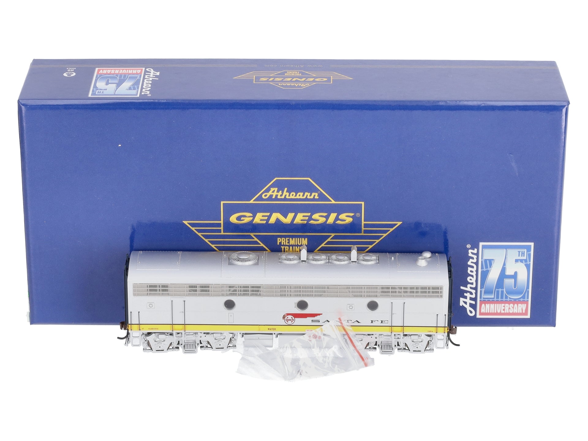 Athearn G19547 HO Scale Santa Fe/Dual Service F7B Diesel Locomotive w/DCC #345A