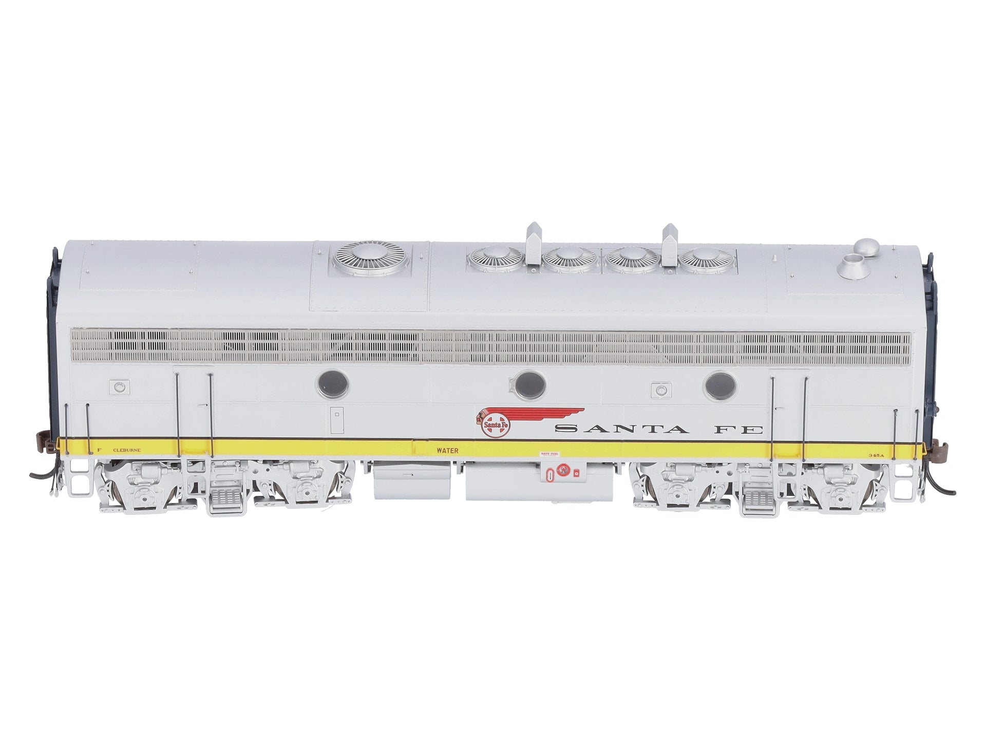 Athearn G19547 HO Scale Santa Fe/Dual Service F7B Diesel Locomotive w/DCC #345A