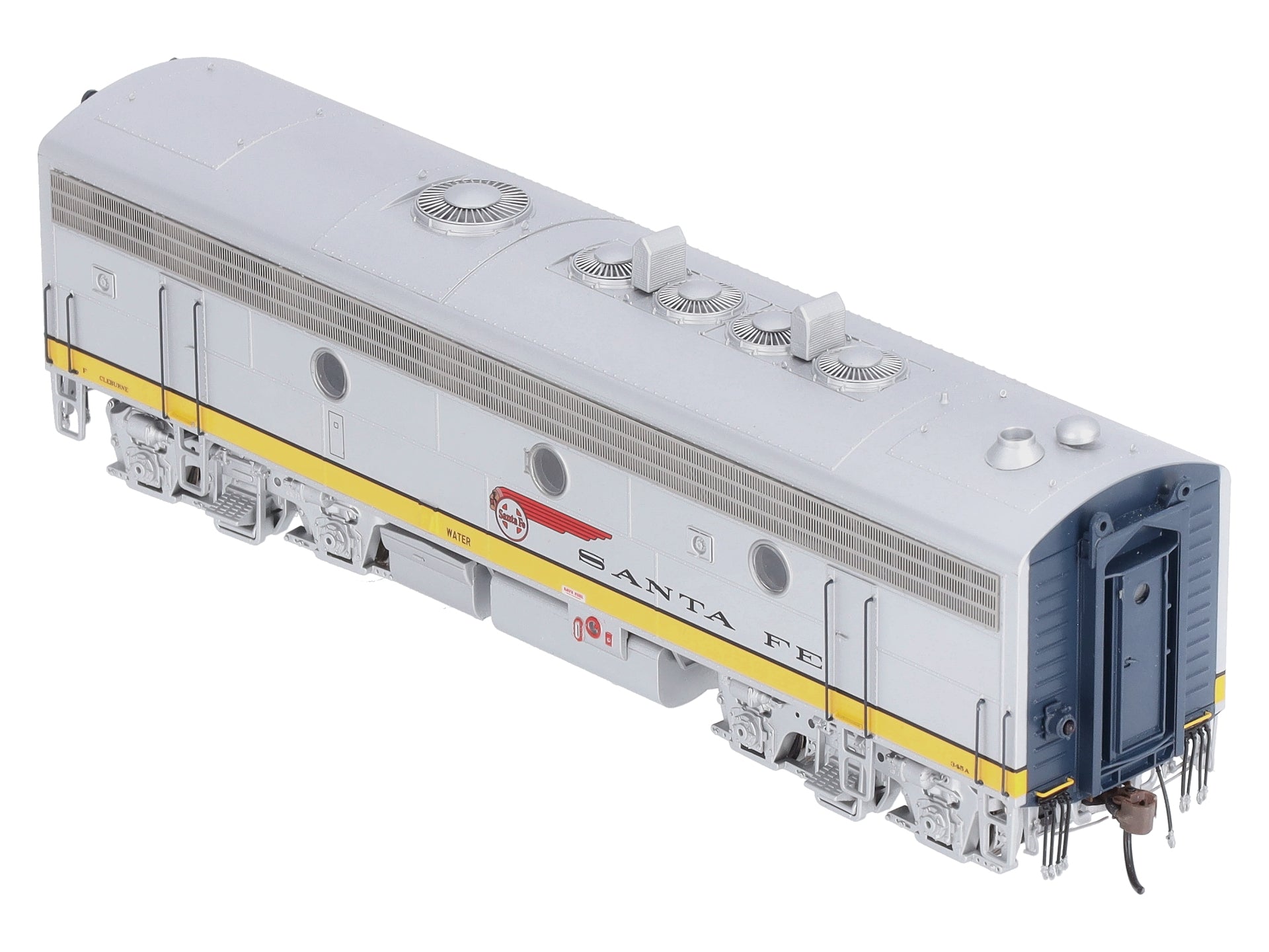 Athearn G19547 HO Scale Santa Fe/Dual Service F7B Diesel Locomotive w/DCC #345A