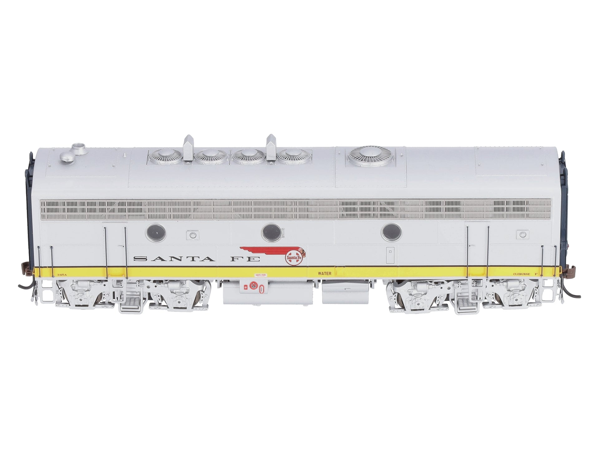 Athearn G19547 HO Scale Santa Fe/Dual Service F7B Diesel Locomotive w/DCC #345A