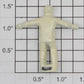Lionel 3424-33 Die-Cast Repainted White Painted Brakeman Figure