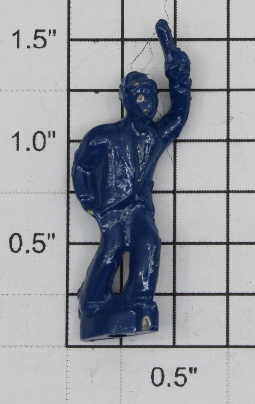 Lionel 3444-32 Die-Cast Painted O Gauge Blue Metal Police Figure