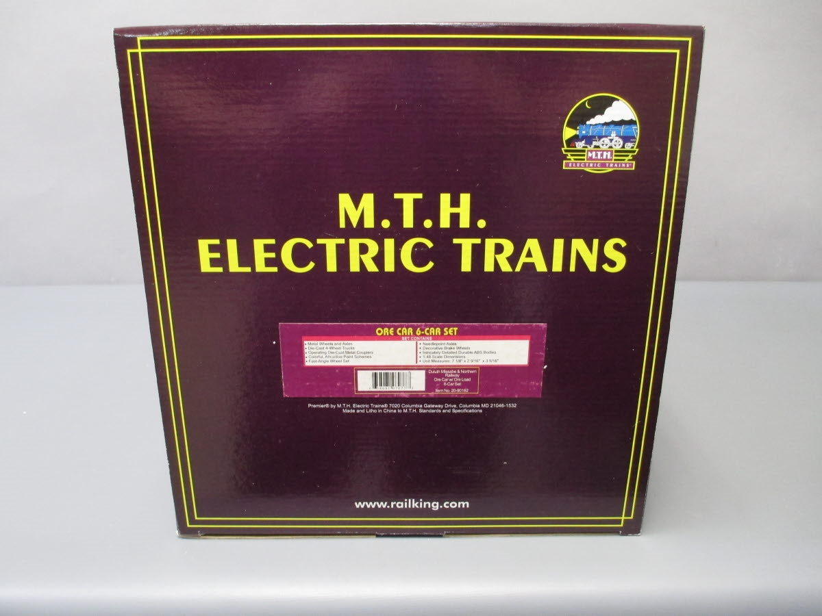 MTH 20-90162 O Duluth Missabe & Northern Premier Ore Car Set (Set of 6) NIB