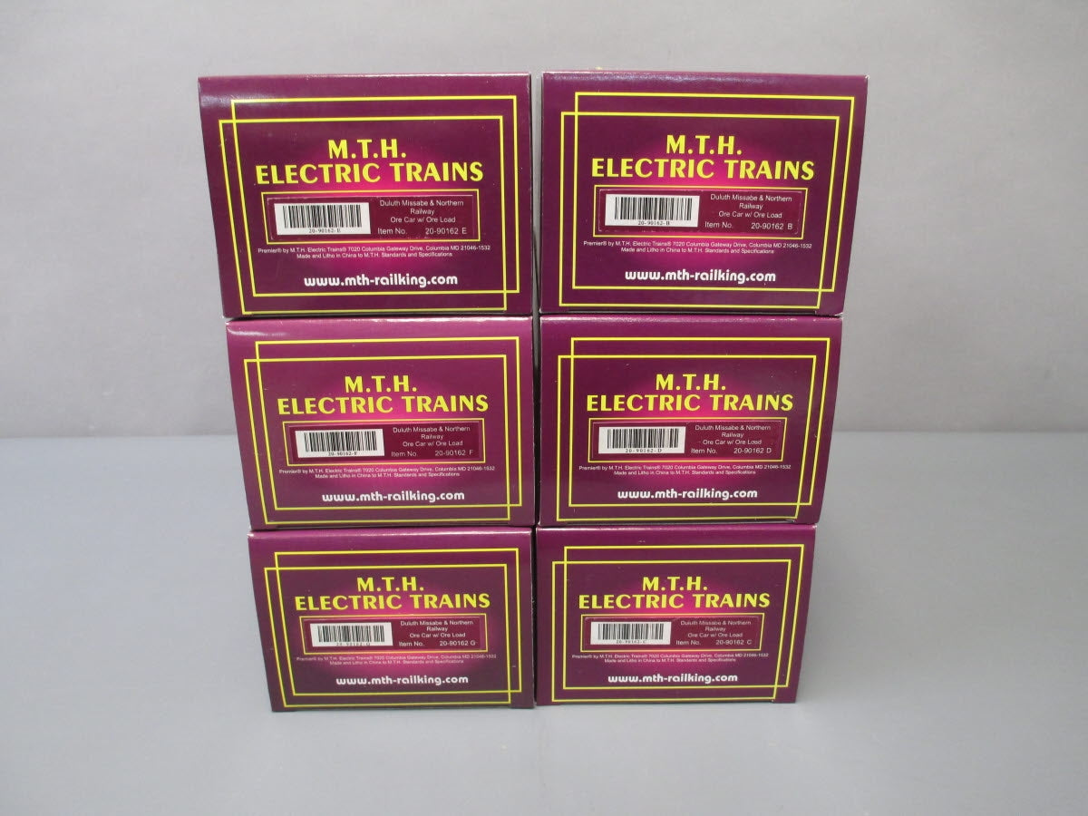 MTH 20-90162 O Duluth Missabe & Northern Premier Ore Car Set (Set of 6) NIB