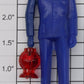 Lionel 145-27 Blue Gateman Figure with Arm and Lantern-Has Mounting Stud