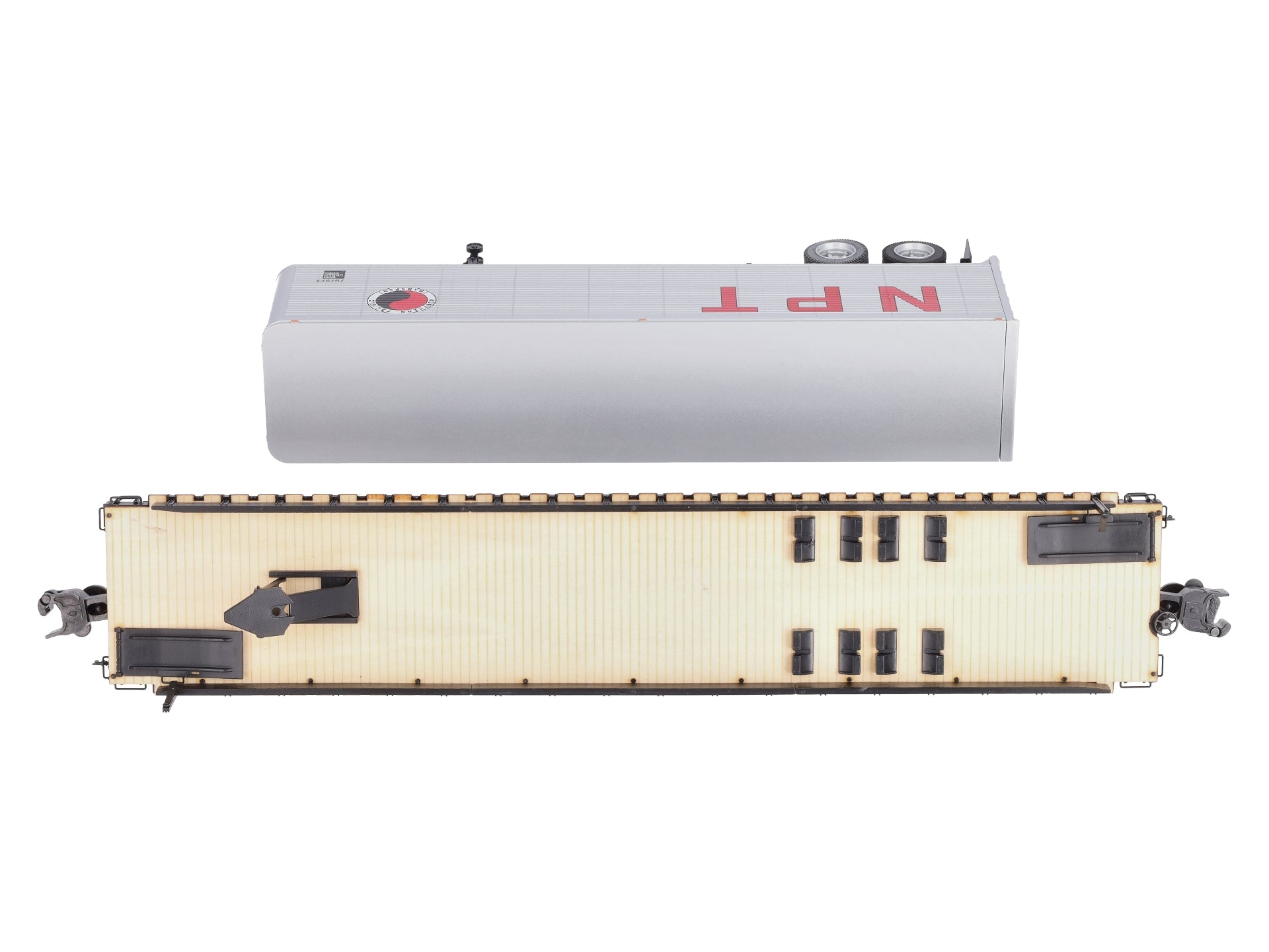 Lionel 6-84871 O Northern Pacific 50' Flatcar PS-4 with 40' Trailer #65126