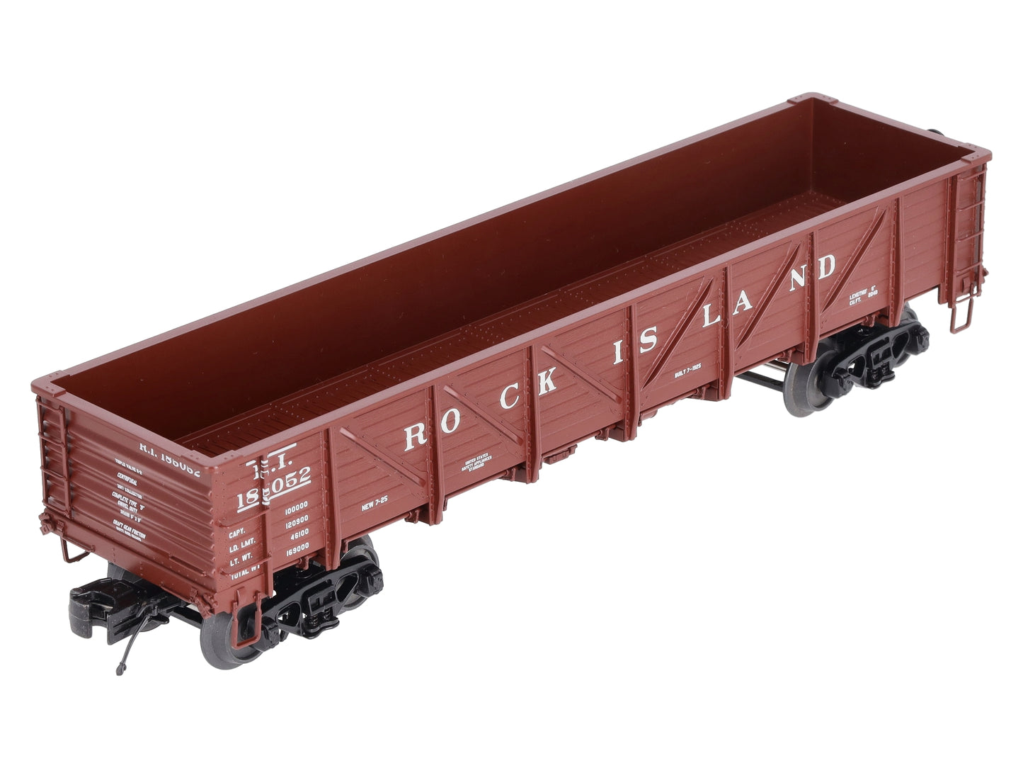 MTH 20-98087 Rock Island 50 Ton Drop Bottom Gondola #185097