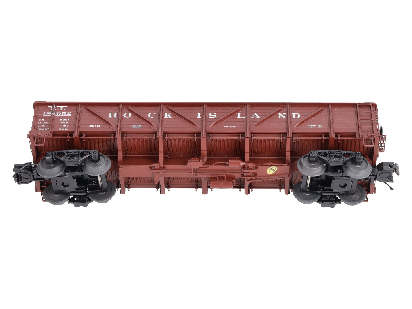 MTH 20-98087 Rock Island 50 Ton Drop Bottom Gondola #185097