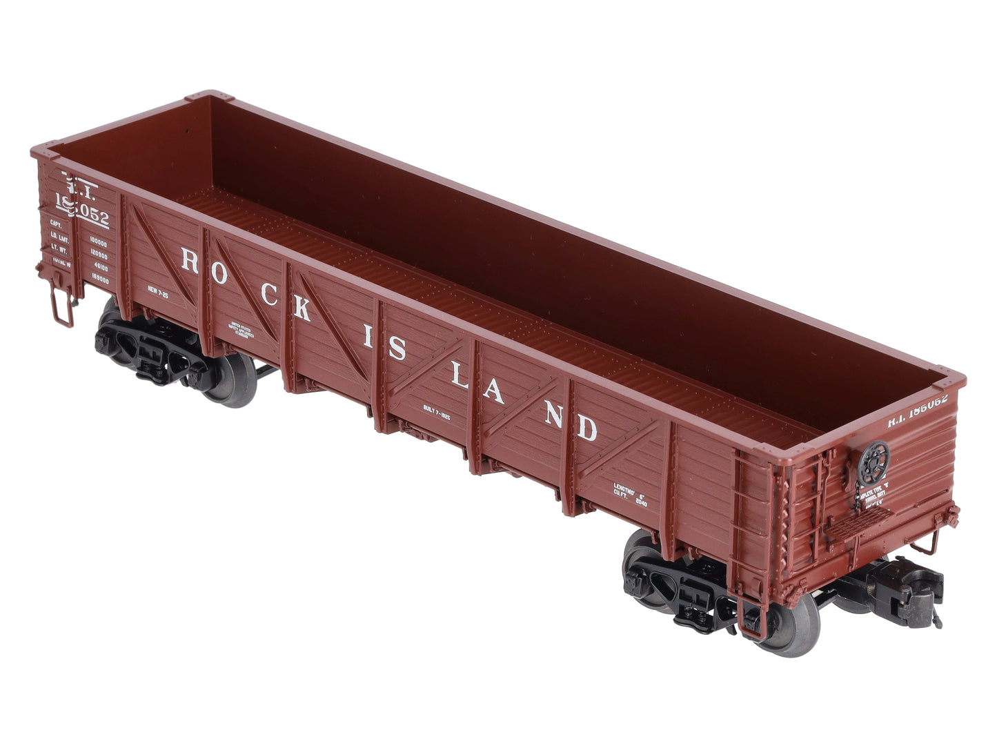 MTH 20-98087 Rock Island 50 Ton Drop Bottom Gondola #185097