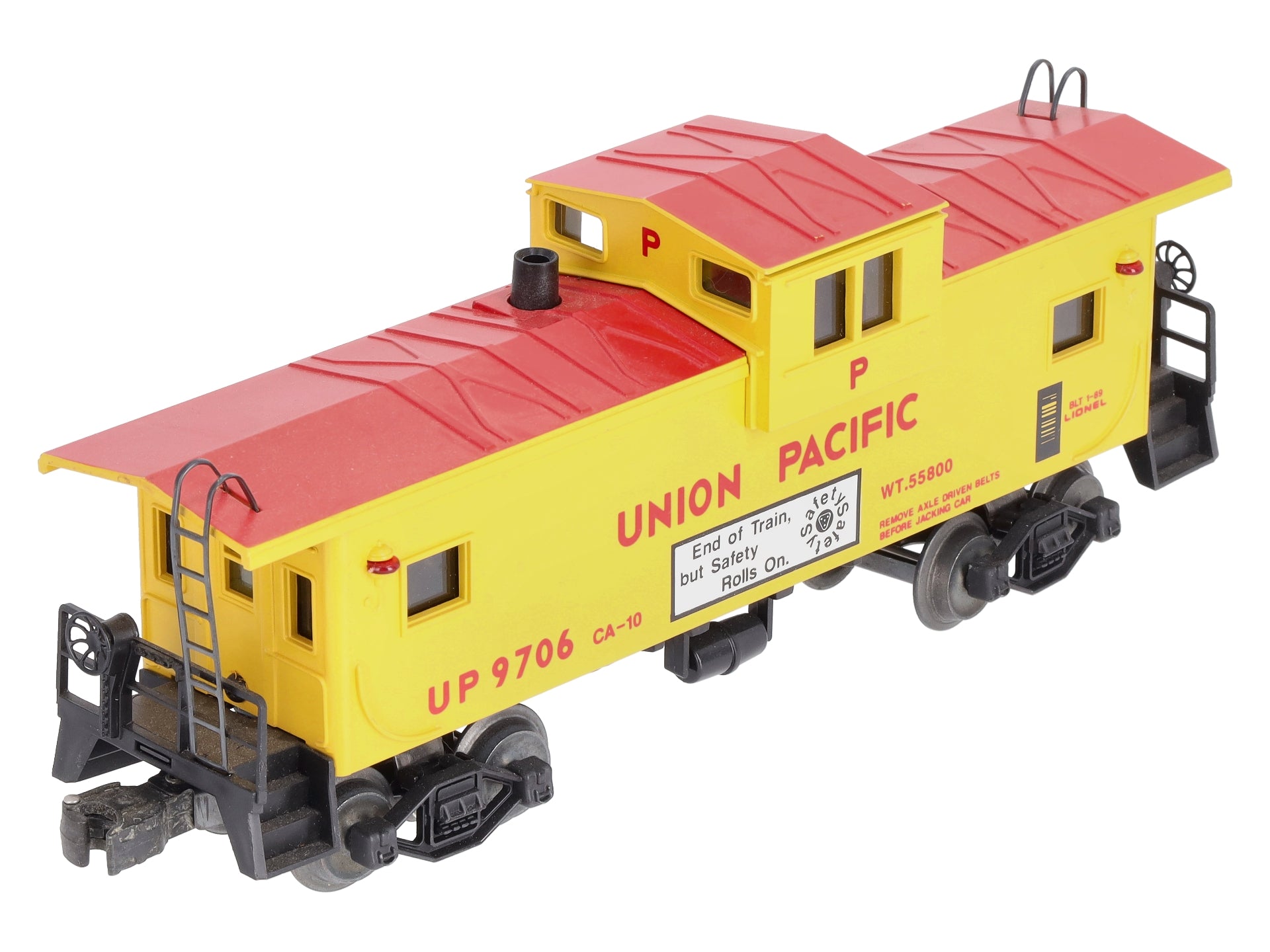 Lionel 6-19706 O Union Pacific Extended Vision Smoking Illuminated Caboose #9706 LN/Box