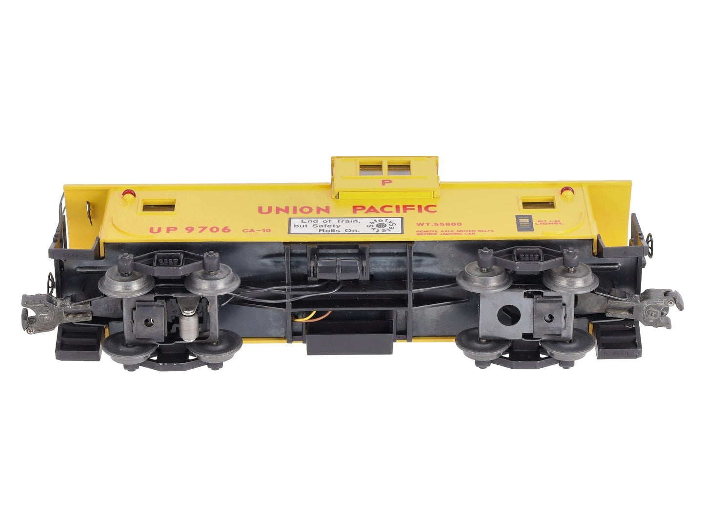 Lionel 6-19706 O Union Pacific Extended Vision Smoking Illuminated Caboose #9706 LN/Box
