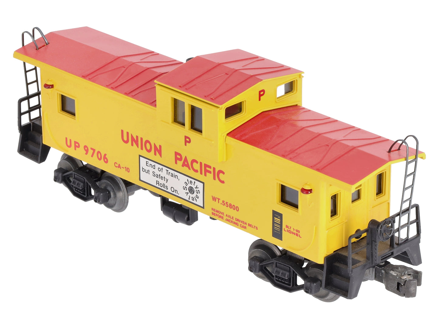 Lionel 6-19706 O Union Pacific Extended Vision Smoking Illuminated Caboose #9706 LN/Box