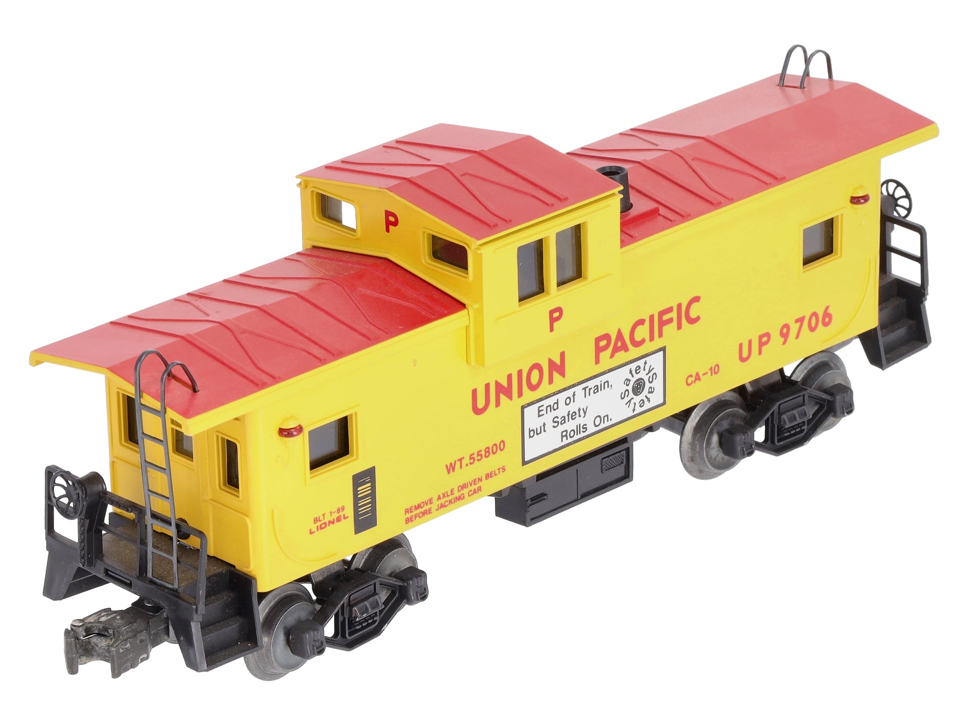 Lionel 6-19706 O Union Pacific Extended Vision Smoking Illuminated Caboose #9706 LN/Box