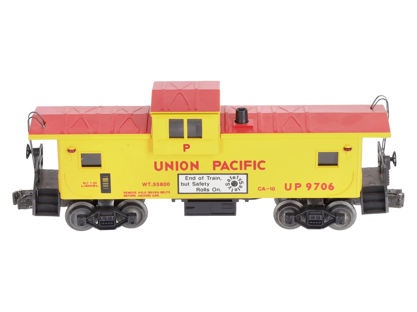 Lionel 6-19706 O Union Pacific Extended Vision Smoking Illuminated Caboose #9706 LN/Box