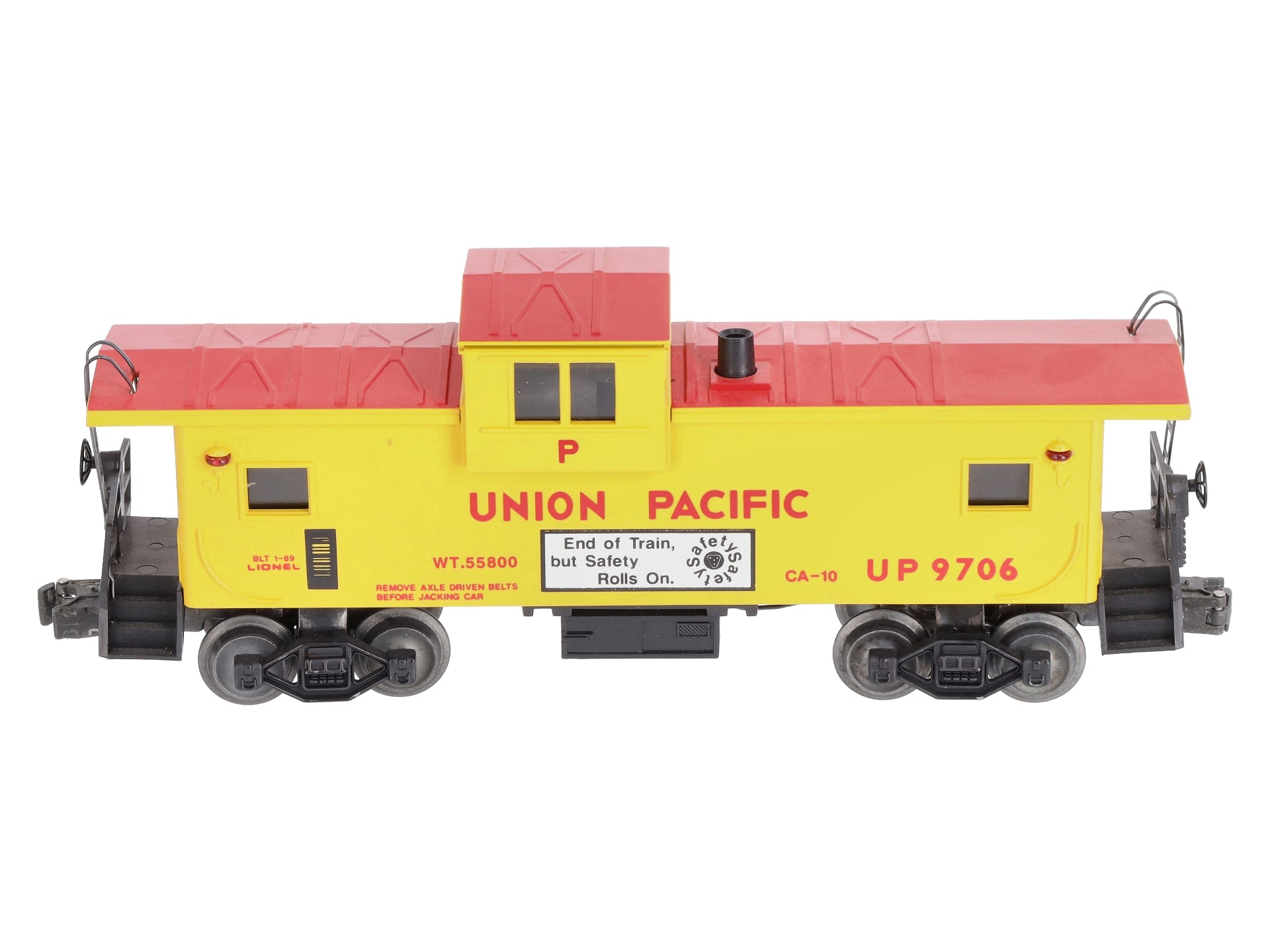 Lionel 6-19706 O Union Pacific Extended Vision Smoking Illuminated Caboose #9706 LN/Box