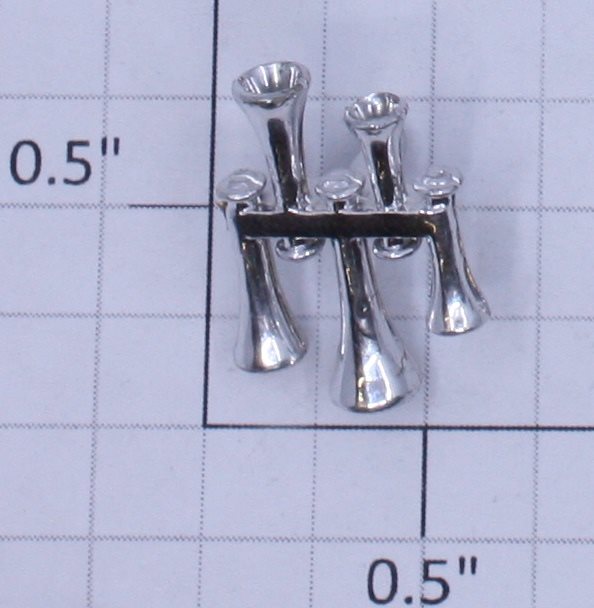 Lionel 1776-13 Ornamental Chrome 5-Trumpet Horn