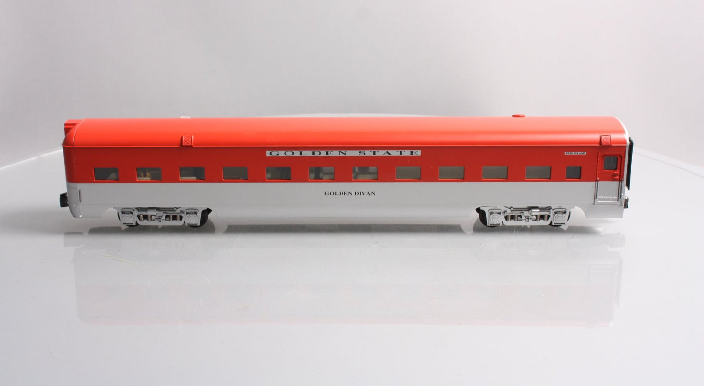 K-Line K4632-0479 O Rock Island "Golden Divan" 18" Aluminum Observation Car LN/Box