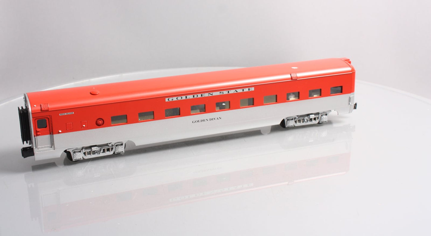 K-Line K4632-0479 O Rock Island "Golden Divan" 18" Aluminum Observation Car LN/Box