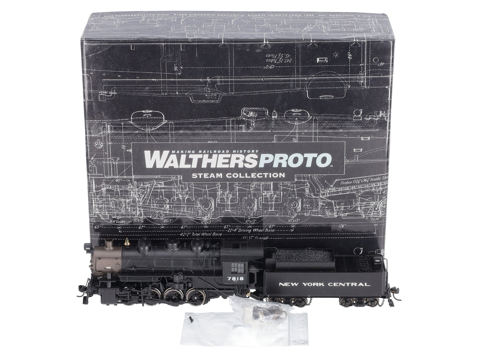 Walthers 920-67119 HO NYC 0-8-0 Steam Locomotive & Tender #7818