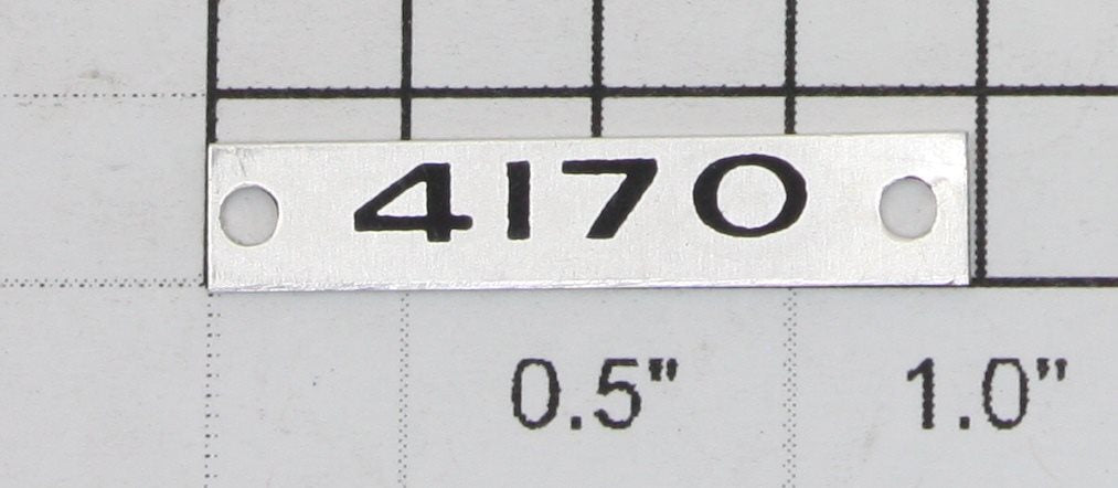 Lionel 3674-1 "3674" Name Plate with Holes-No Adhesive