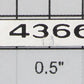 Lionel 4366-1 "4366" Name Plate with Holes-No Adhesive