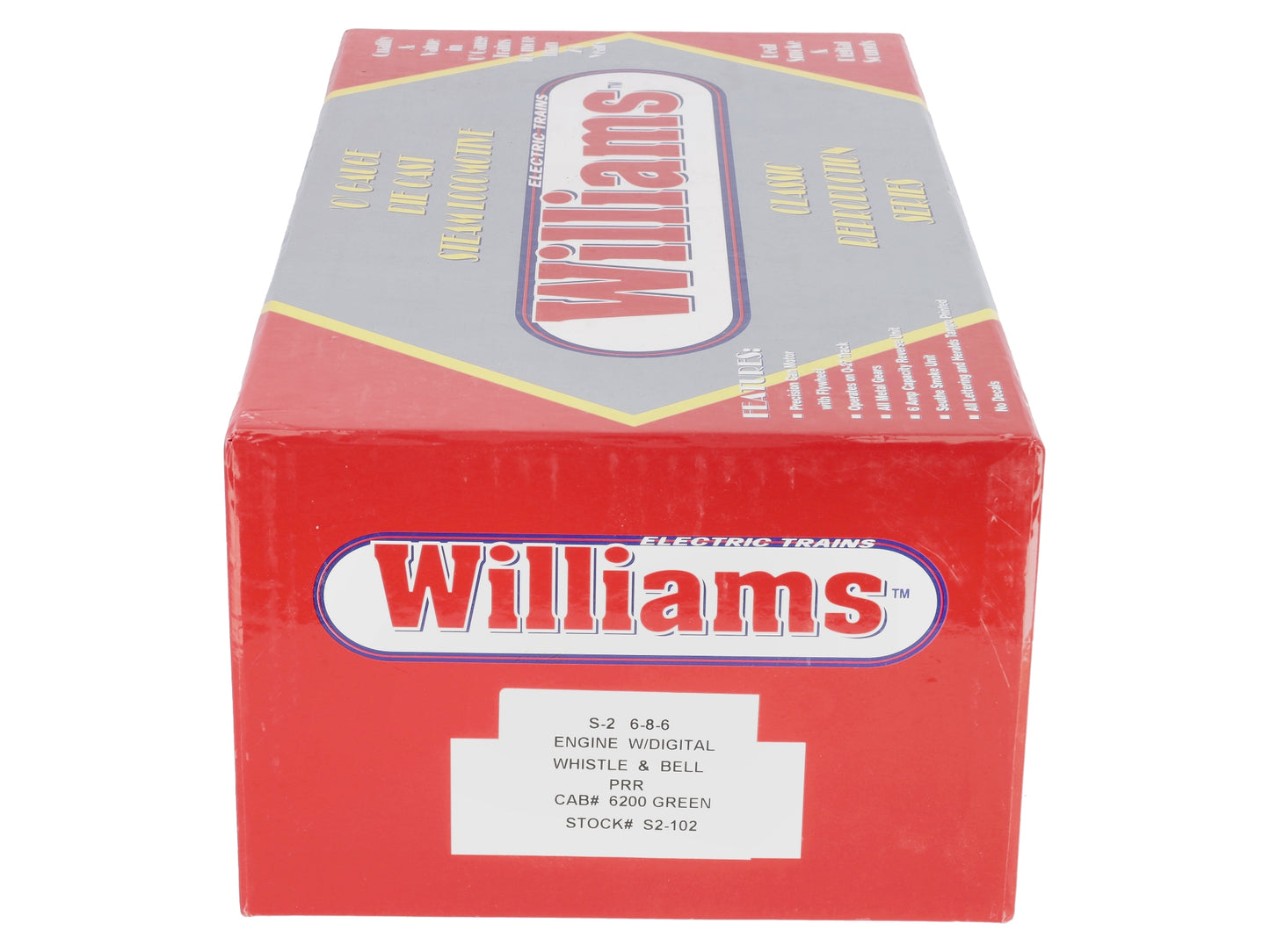 Williams 40401 O Gauge PRR 6-8-6 S-2 Turbine Steam Locomotive & Tender #6200