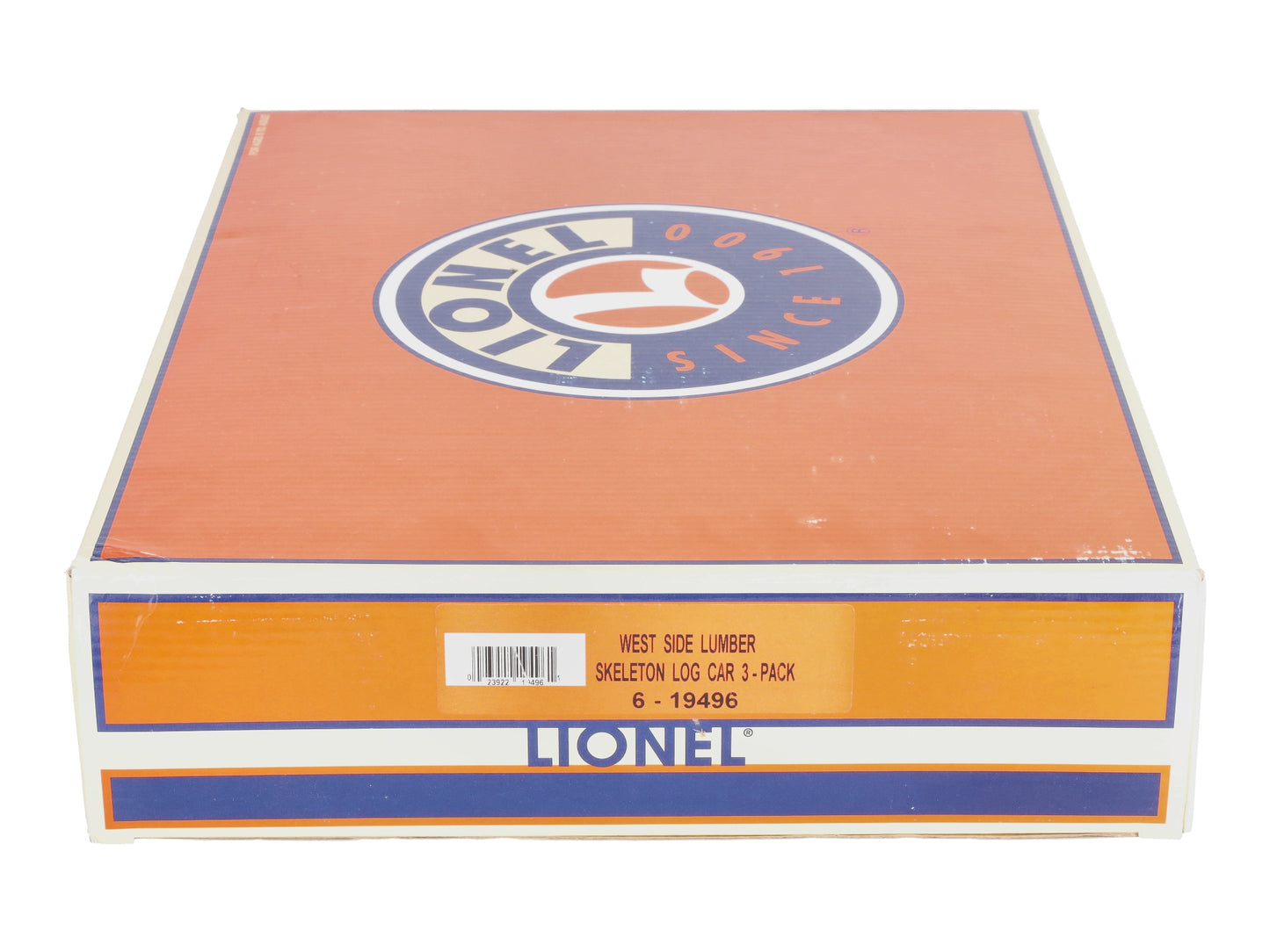 Lionel 6-19496 O West Side Lumber Skeleton Log Car (Set of 3) NIB