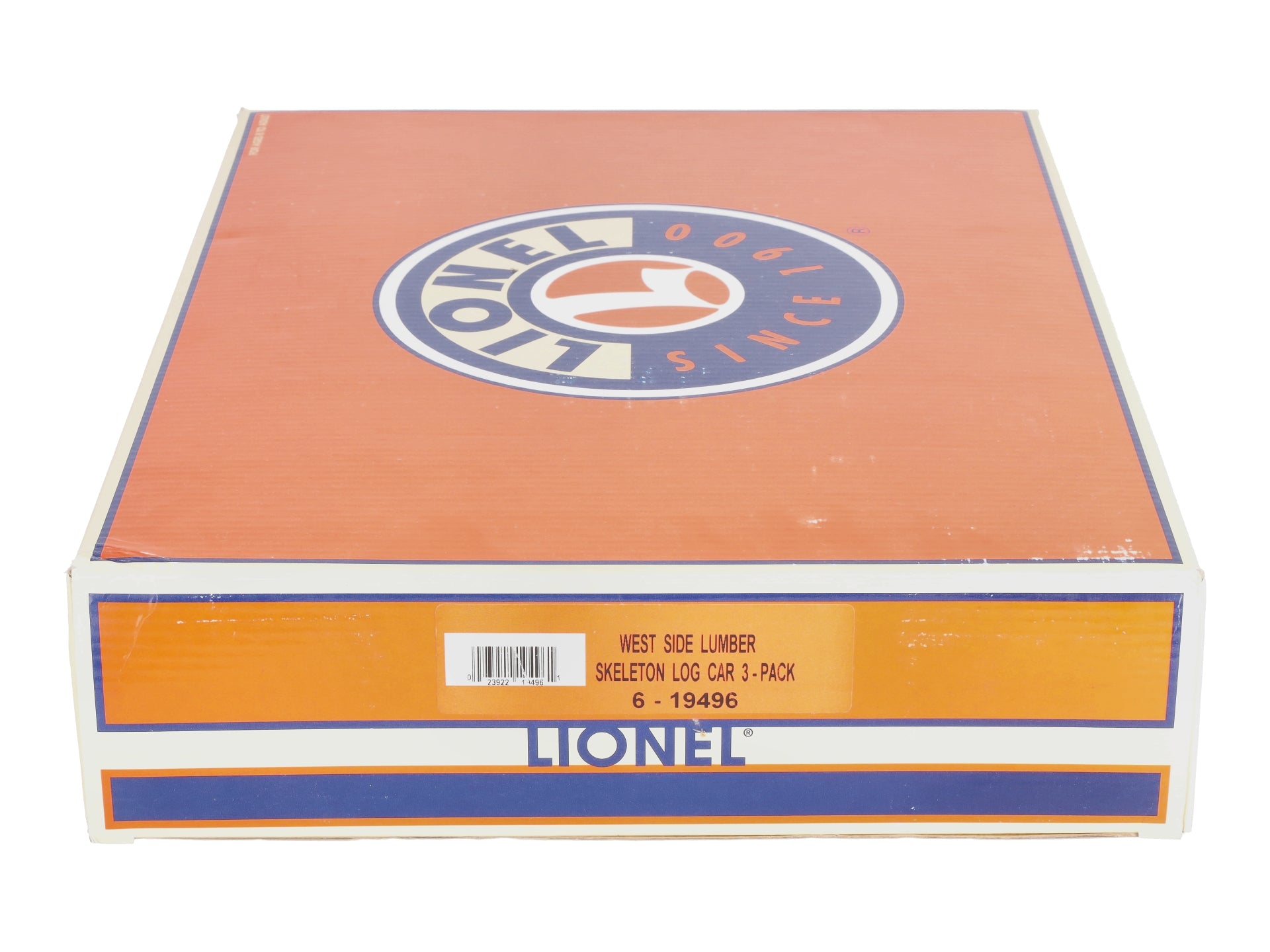 Lionel 6-19496 O West Side Lumber Skeleton Log Car (Set of 3) NIB
