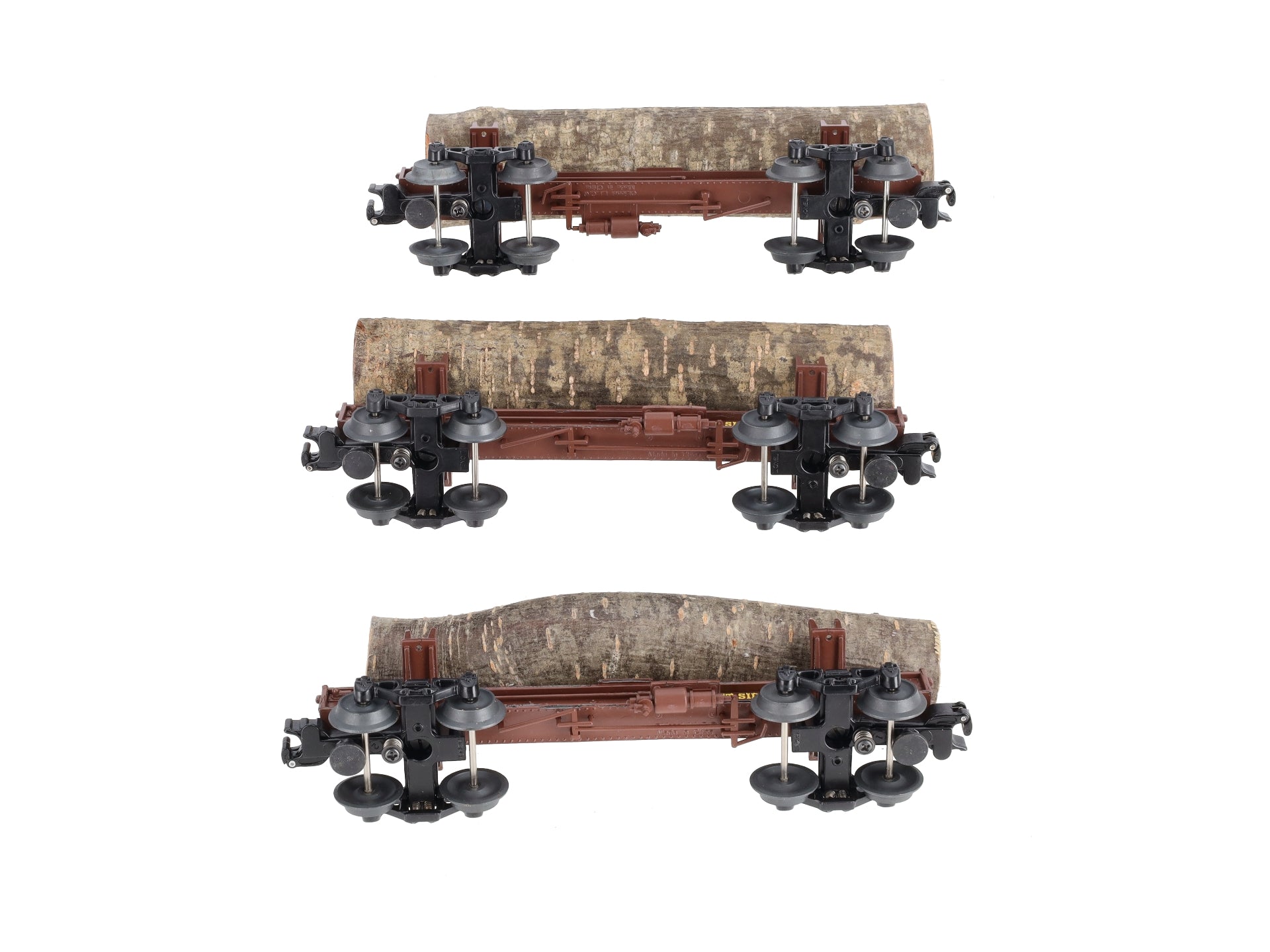 Lionel 6-19496 O West Side Lumber Skeleton Log Car (Set of 3) NIB