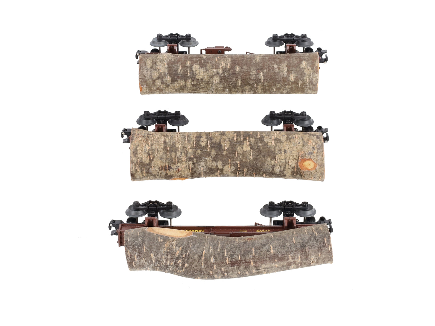 Lionel 6-19496 O West Side Lumber Skeleton Log Car (Set of 3) LN/Box