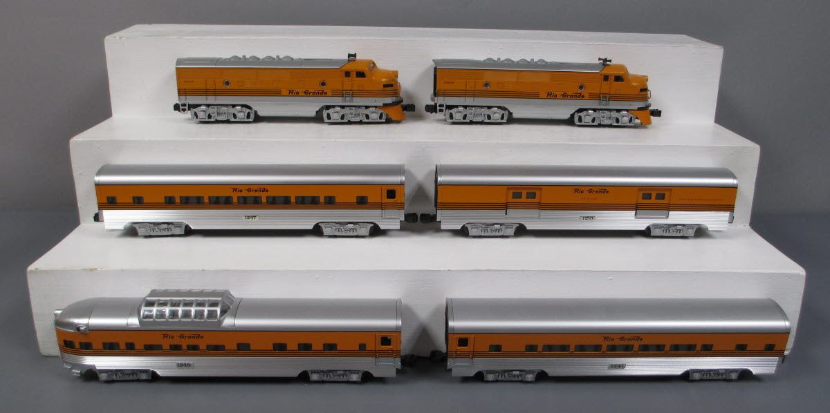 Lionel 6-21955 O Gauge D&RG F3 AA Diesel Passenger Train Set LN/Box
