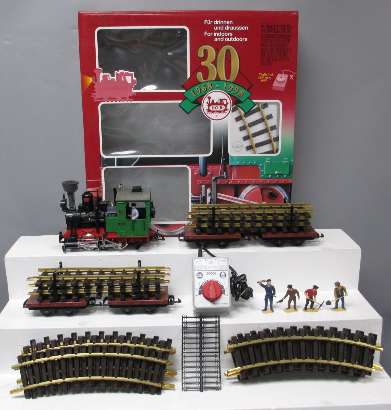 LGB 73968 30th Anniversary G Gauge Steam Train Set EX/Box