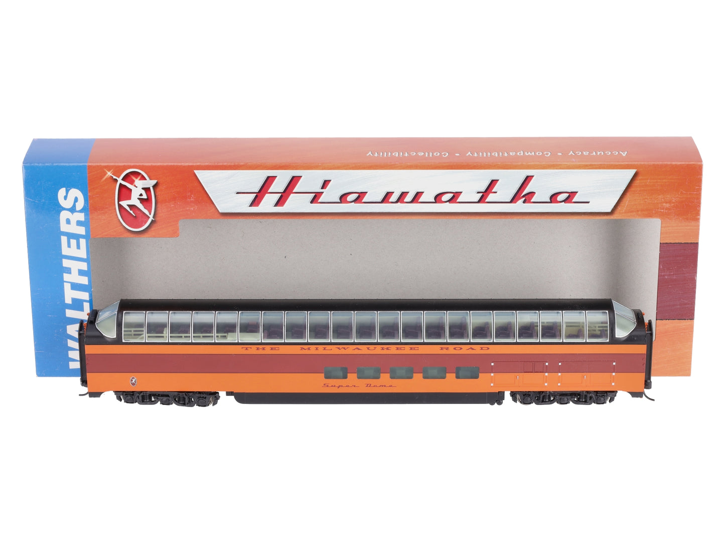 Walthers 932-9207 HO S Milwaukee Road 1955 Hiawatha PS Super Dome LN/Box