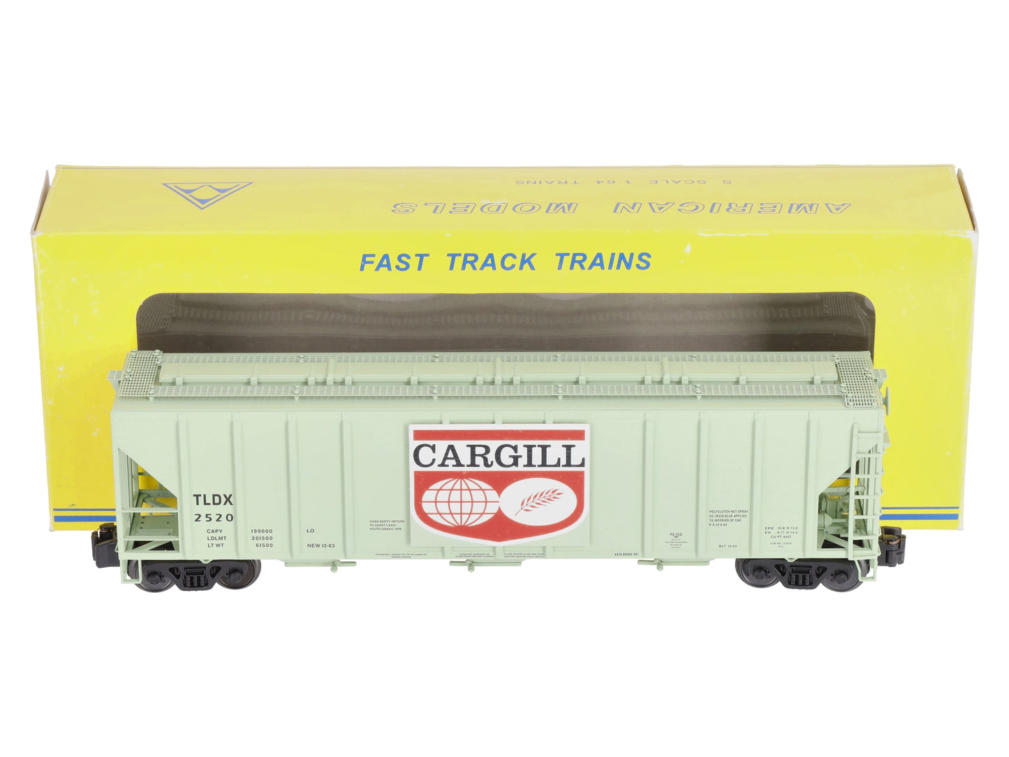 American Models 3303 S Scale Cargill Covered Hopper #2520 LN/Box