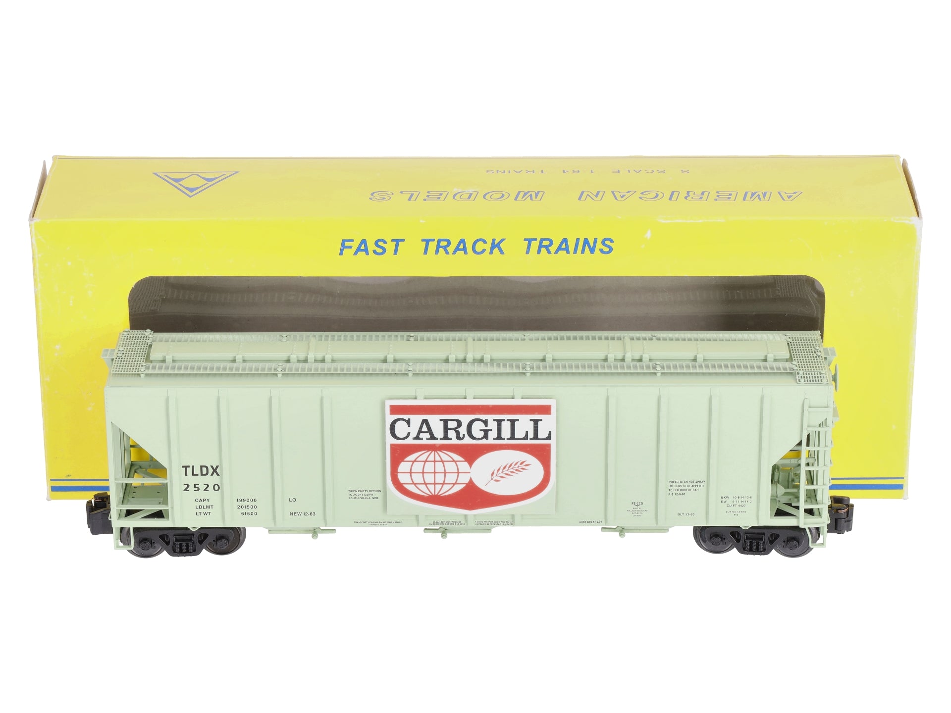 American Models 3303 S Scale Cargill Covered Hopper #2520 LN/Box