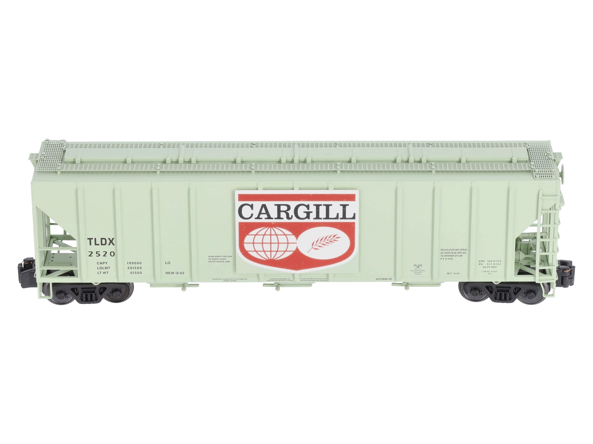 American Models 3303 S Scale Cargill Covered Hopper #2520 LN/Box