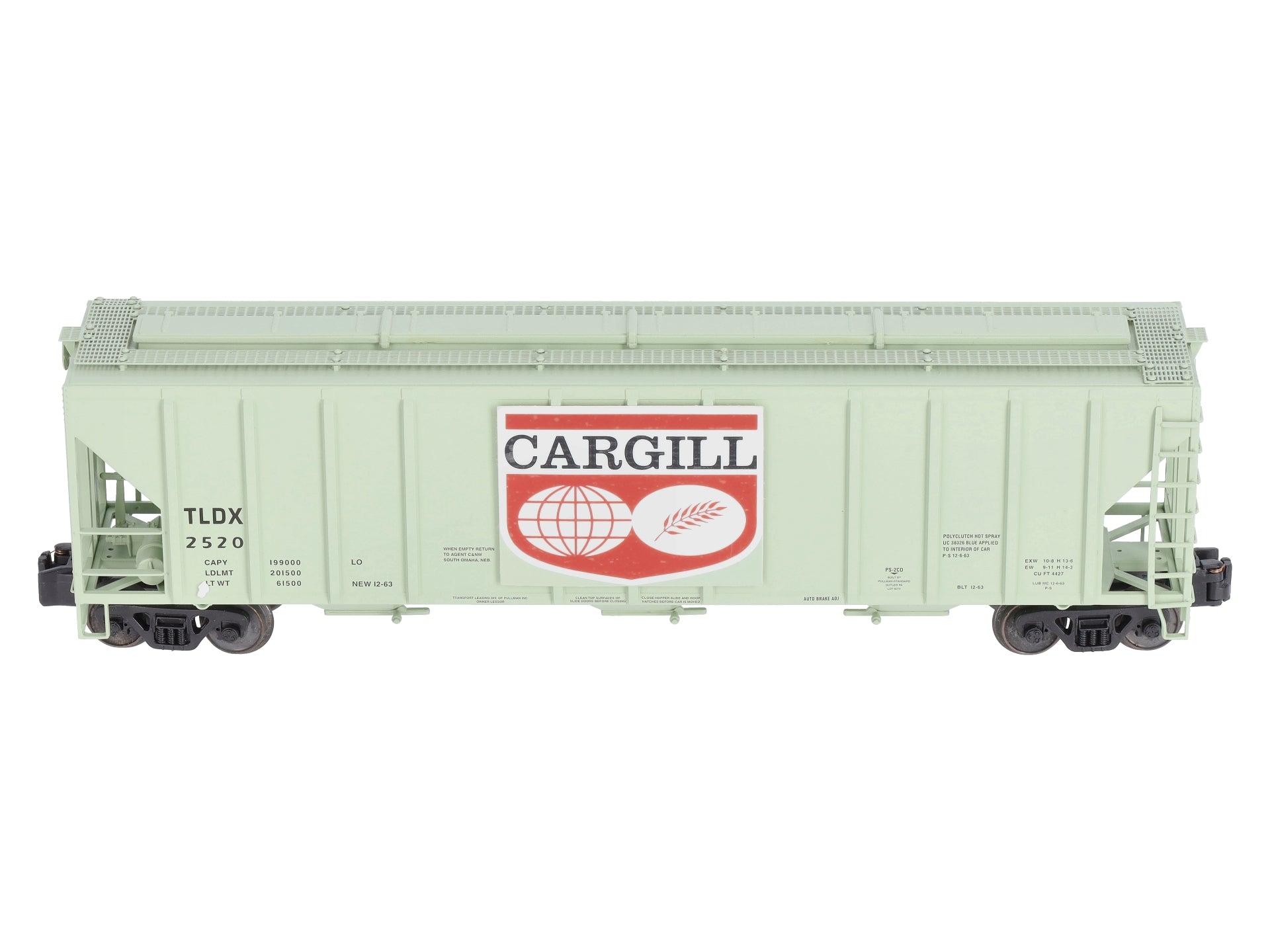 American Models 3303 S Scale Cargill Covered Hopper #2520 LN/Box