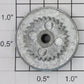 Lionel 18427-165 Tie-Jector Geared Wheel with Black Spokes