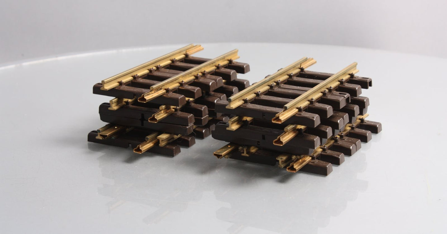 LGB 10150 G Scale 6" Brass 1/2 Straight Track Sections (8) LN/Box