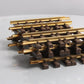 LGB 10150 G Scale 6" Brass 1/2 Straight Track Sections (8) LN/Box
