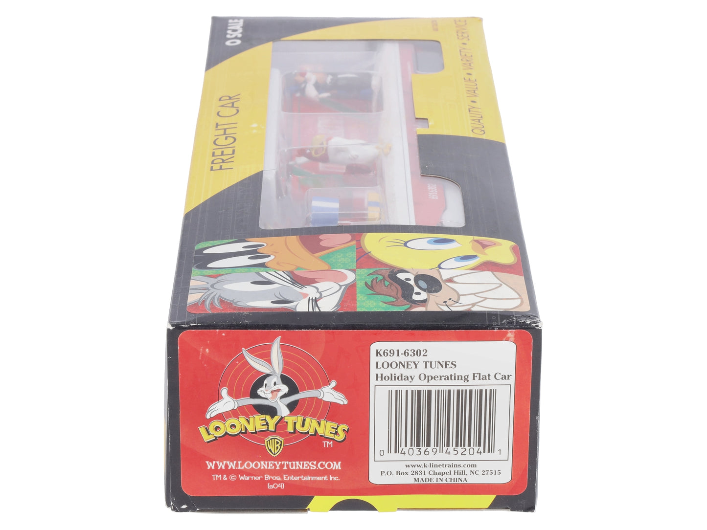 K-Line K691-6302 O Gauge Looney Tunes Holiday Operating Flatcar LN/Box
