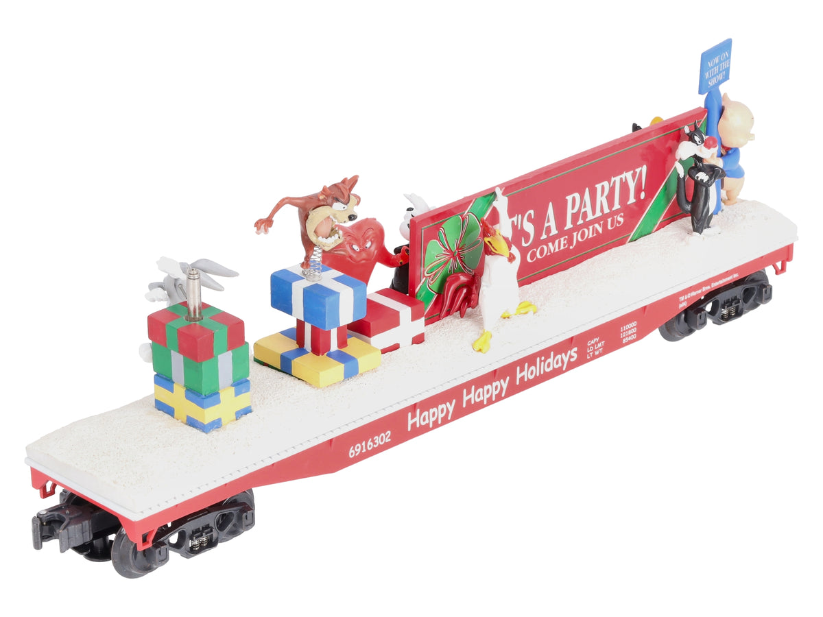 K-Line K691-6302 O Gauge Looney Tunes Holiday Operating Flatcar LN/Box