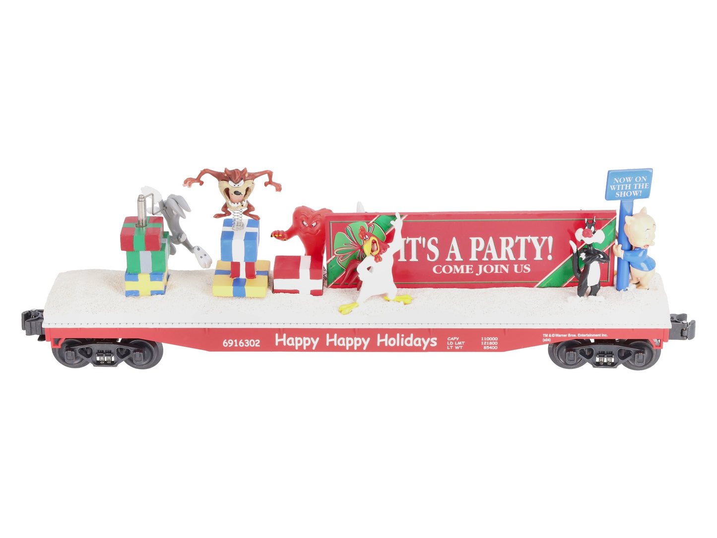 K-Line K691-6302 O Gauge Looney Tunes Holiday Operating Flatcar LN/Box