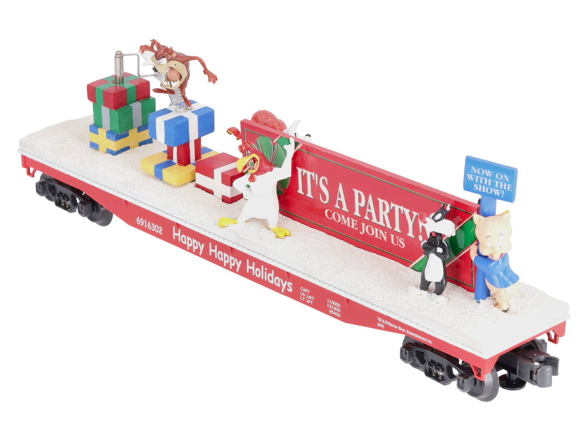 K-Line K691-6302 O Gauge Looney Tunes Holiday Operating Flatcar LN/Box