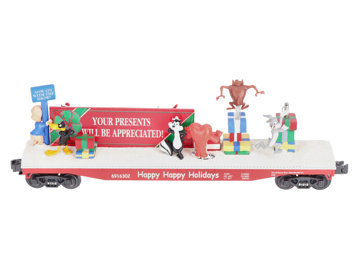K-Line K691-6302 O Gauge Looney Tunes Holiday Operating Flatcar LN/Box