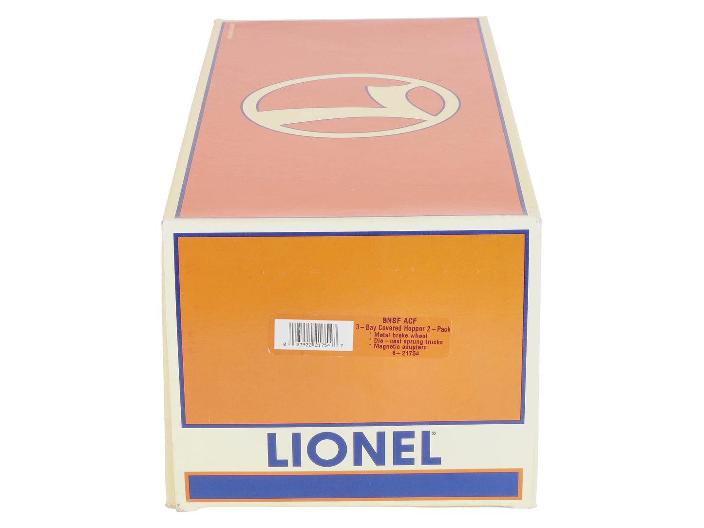 Lionel 6-21754 O Gauge BNSF ACF 3-Bay 2-Car Covered Hopper Set LN/Box